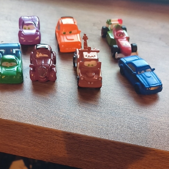 Disney Pixar Cars Micro Figurine Set - 7 Pieces - Stationary Collection - Picture 9 of 9